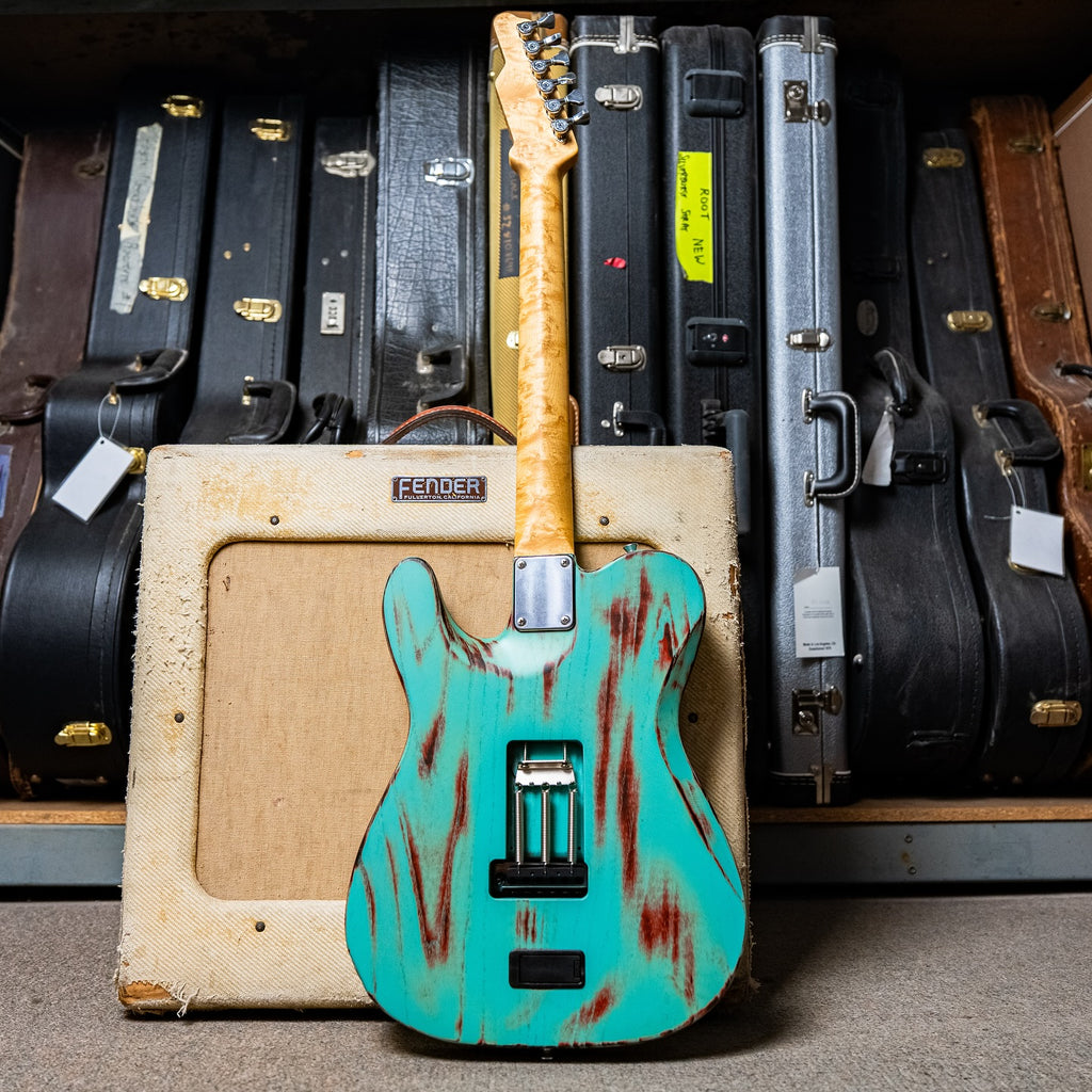 James Tyler USA Tylerbastar in Barn Find finish  Birdseye Maple neck, and Tummy & arm contours