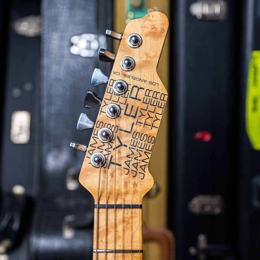 James Tyler USA Tylerbastar in Barn Find finish  Birdseye Maple neck, and Tummy & arm contours