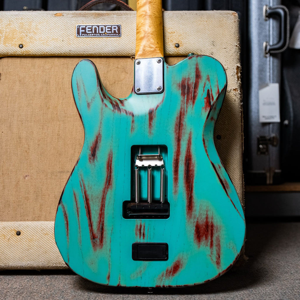 James Tyler USA Tylerbastar in Barn Find finish  Birdseye Maple neck, and Tummy & arm contours