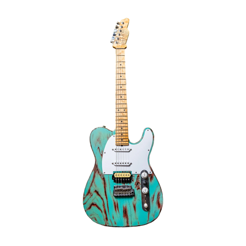 James Tyler USA Tylerbastar in Barn Find finish  Birdseye Maple neck, and Tummy & arm contours