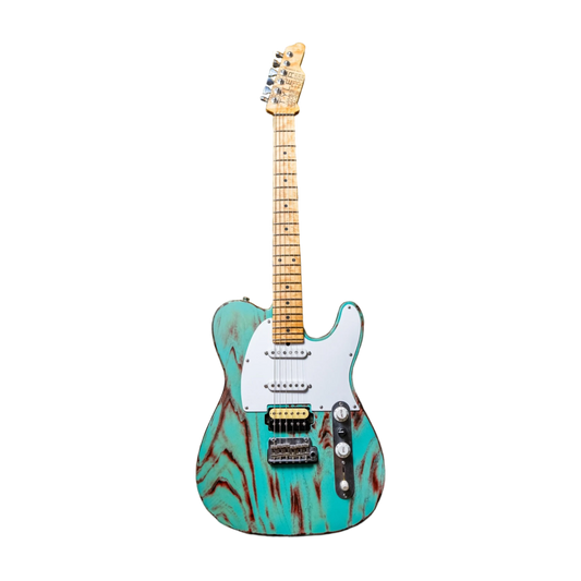 James Tyler USA Tylerbastar in Barn Find finish  Birdseye Maple neck, and Tummy & arm contours