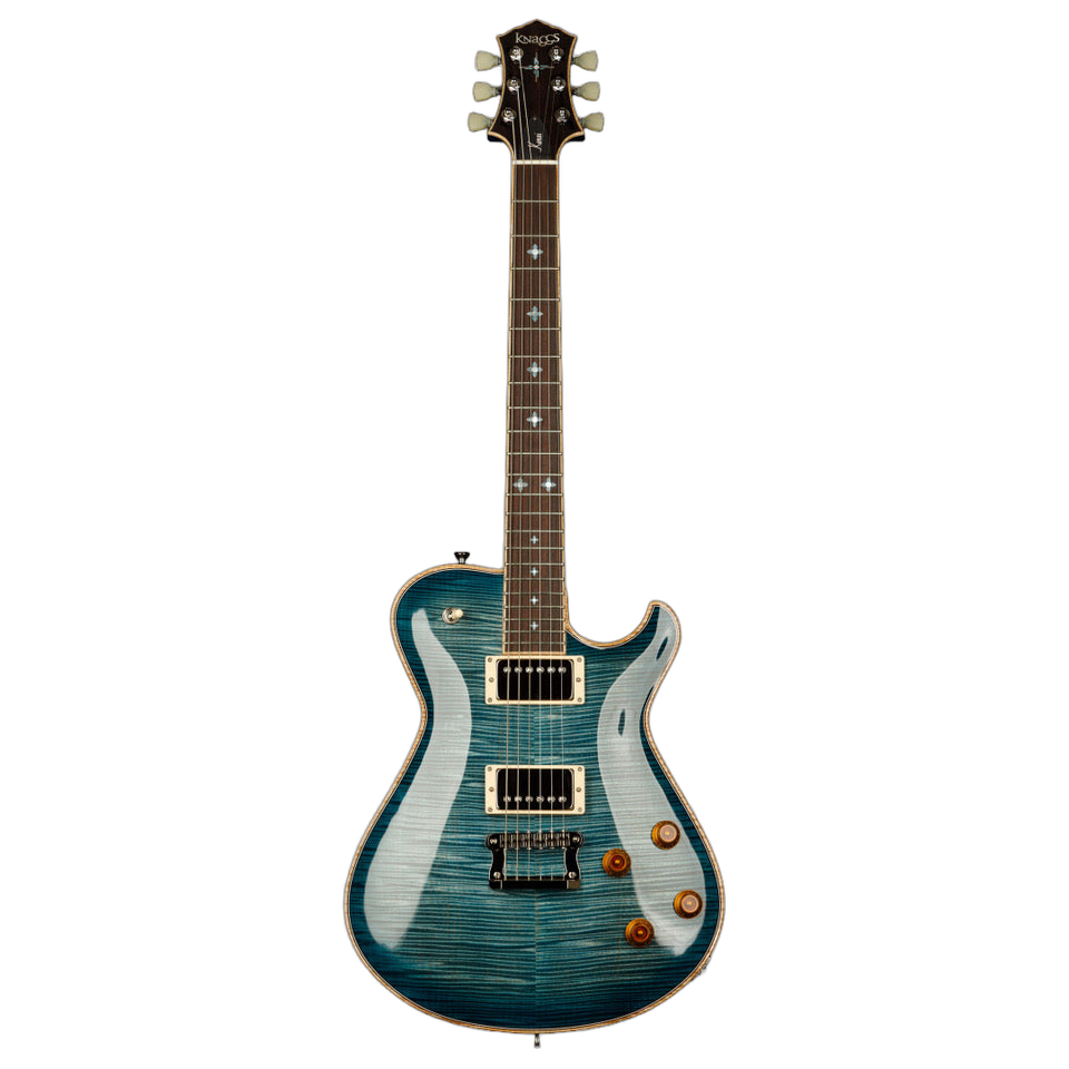 Knaggs USA Keni BlueBurst T1 Top and Neck With Navajo Sun Inlay