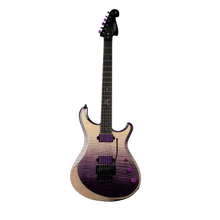 Load image into Gallery viewer, Knaggs Severn SS/XF Steve Stevens Tier 1 Flame Top w Floyd Rose Purple Fade/Reverse Purple