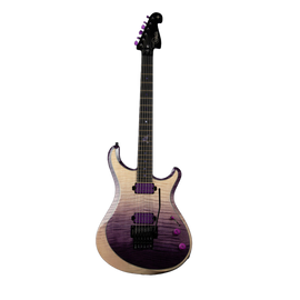 Knaggs Severn SS/XF Steve Stevens Tier 1 Flame Top w Floyd Rose Purple Fade/Reverse Purple