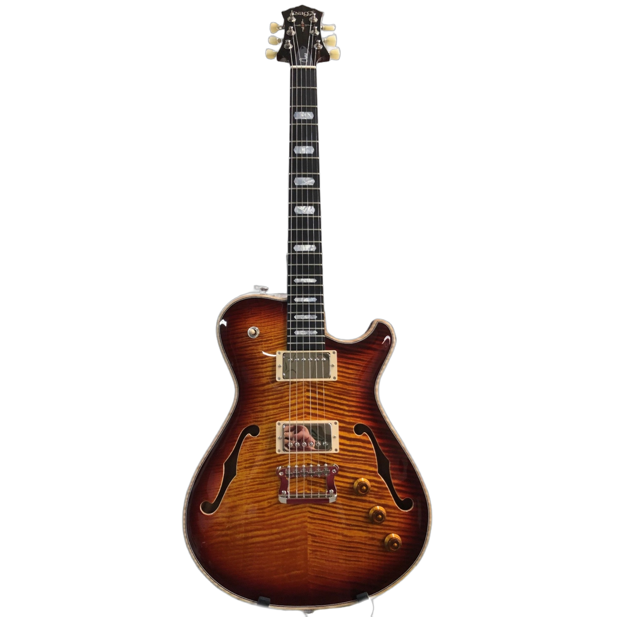 Knaggs Guitars USA - Chena, 454, Dark Cherry Burst