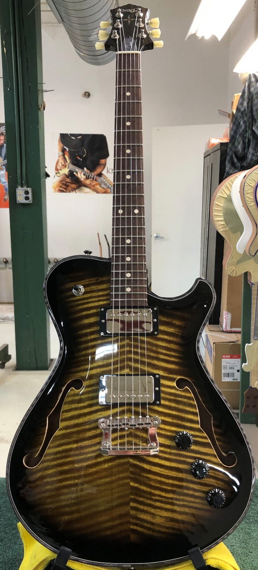 Knaggs Guitars - Chena #443 in Sunflower / Onyx Bind