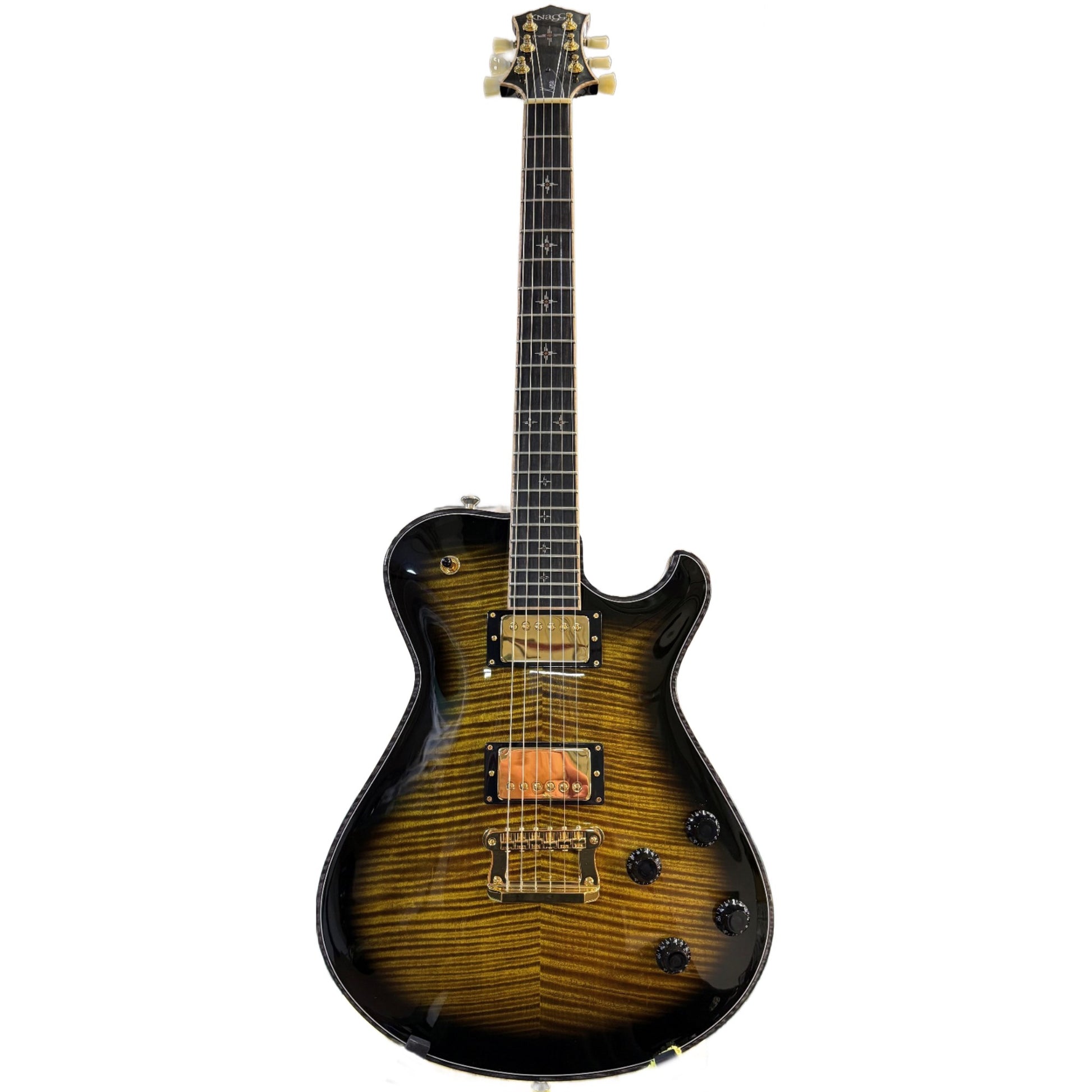 Knaggs Guitars - Kenai, # 2200, Sunflower Black Burst