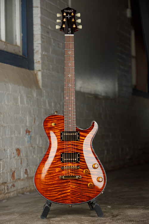 Knaggs USA Eric Steckel Keni T/S in Aged Scotch T1 Top Black Onyx Binding