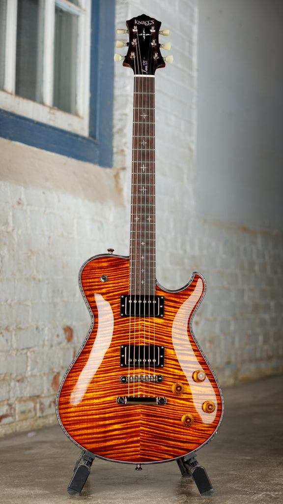 Knaggs USA Eric Steckel Keni T/S in Aged Scotch T1 Top Black Onyx Binding