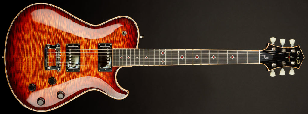 Knaggs USA Keni Aged Scotch T1 Top and Neck With Navajo Sun Inlay