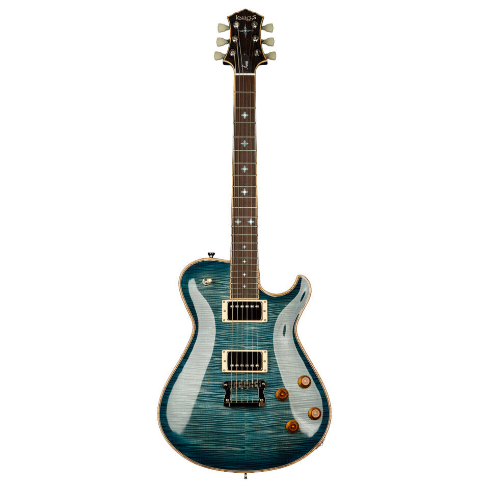 Knaggs USA Keni BlueBurst T1 Top and Neck With Navajo Sun Inlay