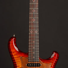 Knaggs USA Severn Fire Burst  Navajo Sun Inlay package T1 Top