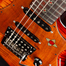 Knaggs USA Severn Fire Burst  Navajo Sun Inlay package T1 Top
