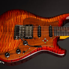 Knaggs USA Severn Fire Burst  Navajo Sun Inlay package T1 Top