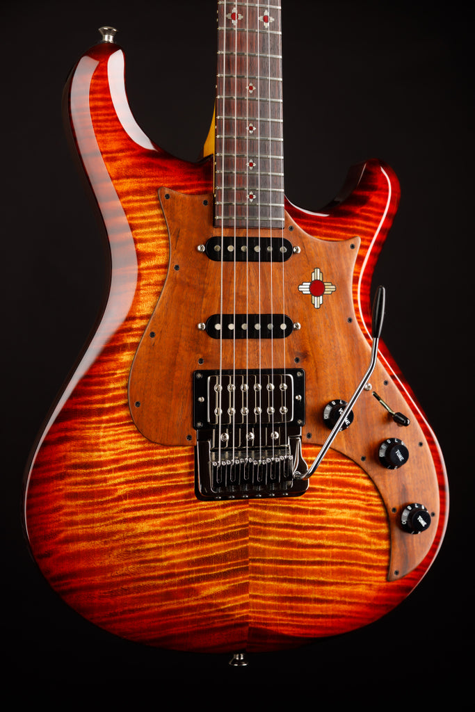 Knaggs USA Severn Fire Burst  Navajo Sun Inlay package T1 Top