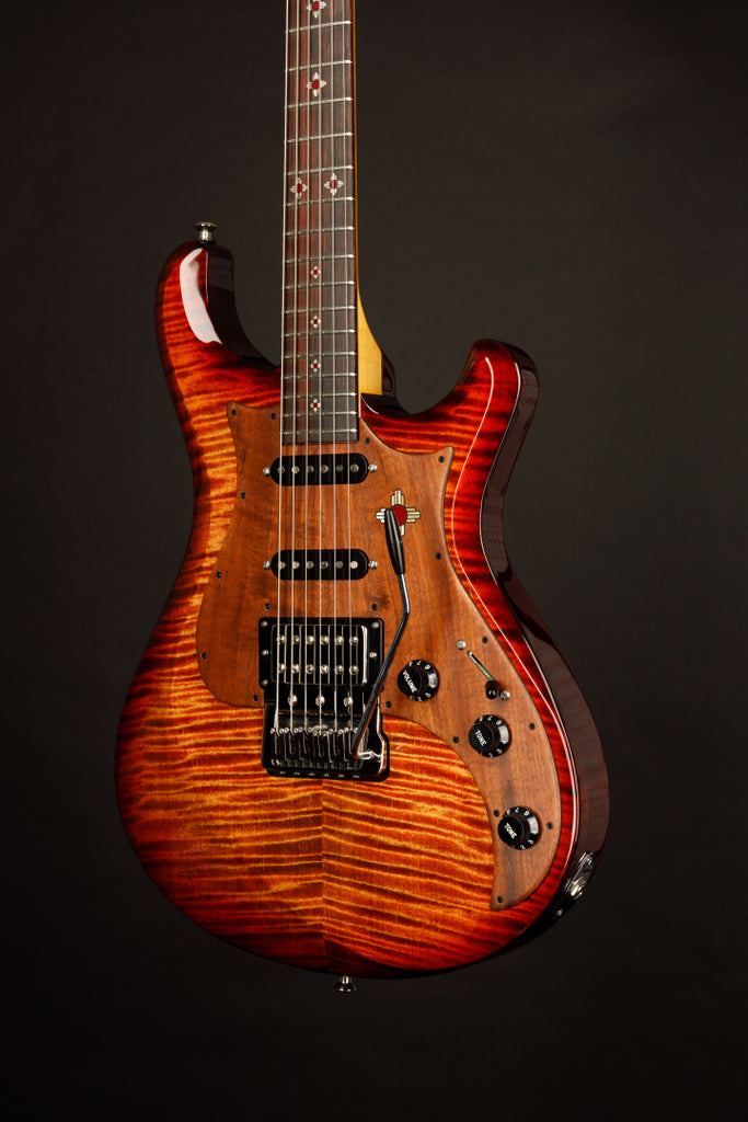 Knaggs USA Severn Fire Burst  Navajo Sun Inlay package T1 Top