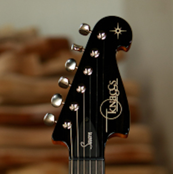 Knaggs USA Severn Aged Scotch 2 Tone T2 Top Diamond Inlay