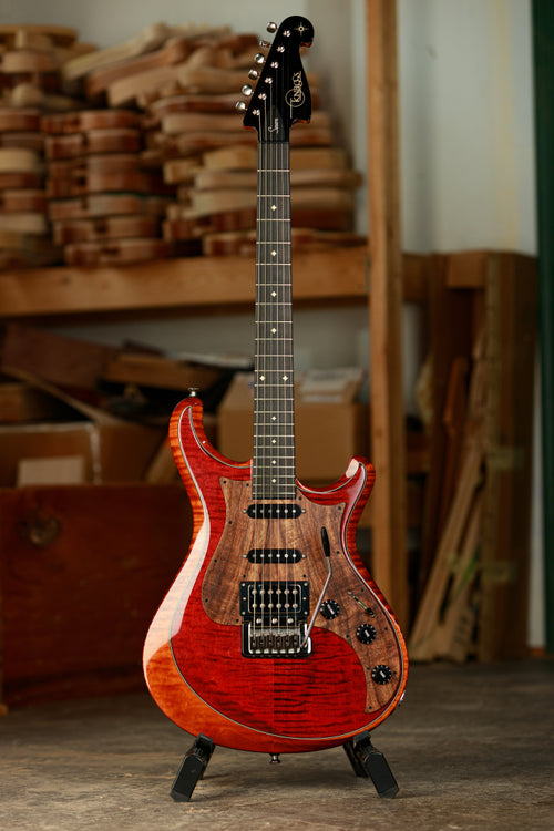 Knaggs USA Severn Aged Scotch 2 Tone T2 Top Diamond Inlay