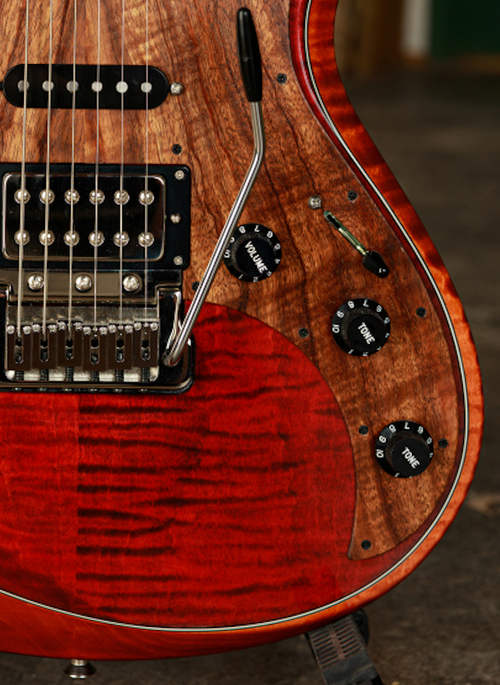 Knaggs USA Severn Aged Scotch 2 Tone T2 Top Diamond Inlay