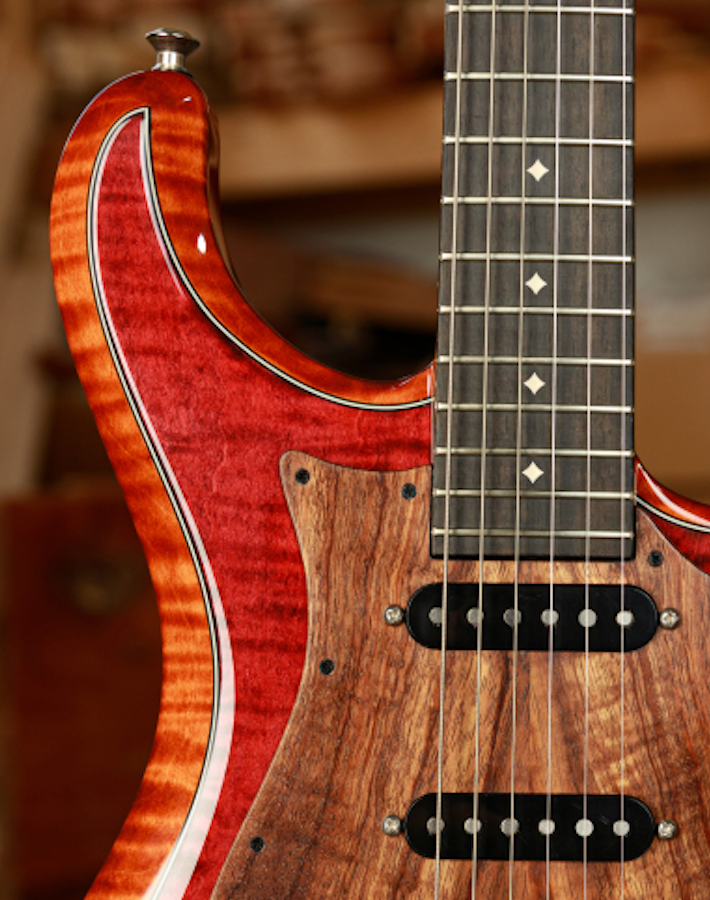 Knaggs USA Severn Aged Scotch 2 Tone T2 Top Diamond Inlay