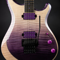Knaggs Severn SS/XF Steve Stevens Tier 1 Flame Top w Floyd Rose Purple Fade/Reverse Purple