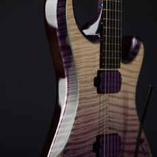 Knaggs Severn SS/XF Steve Stevens Tier 1 Flame Top w Floyd Rose Purple Fade/Reverse Purple