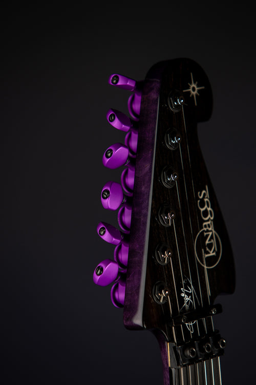 Knaggs Severn SS/XF Steve Stevens Tier 1 Flame Top w Floyd Rose Purple Fade/Reverse Purple