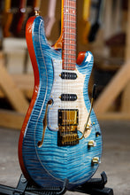 Load image into Gallery viewer, Knaggs USA Severn Turquoise Beach Burst Deep Hollow T1 Top