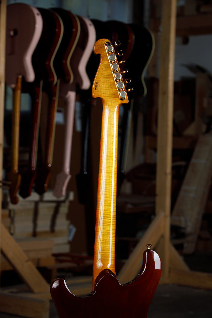 Knaggs USA Severn Turquoise Beach Burst Deep Hollow T1 Top
