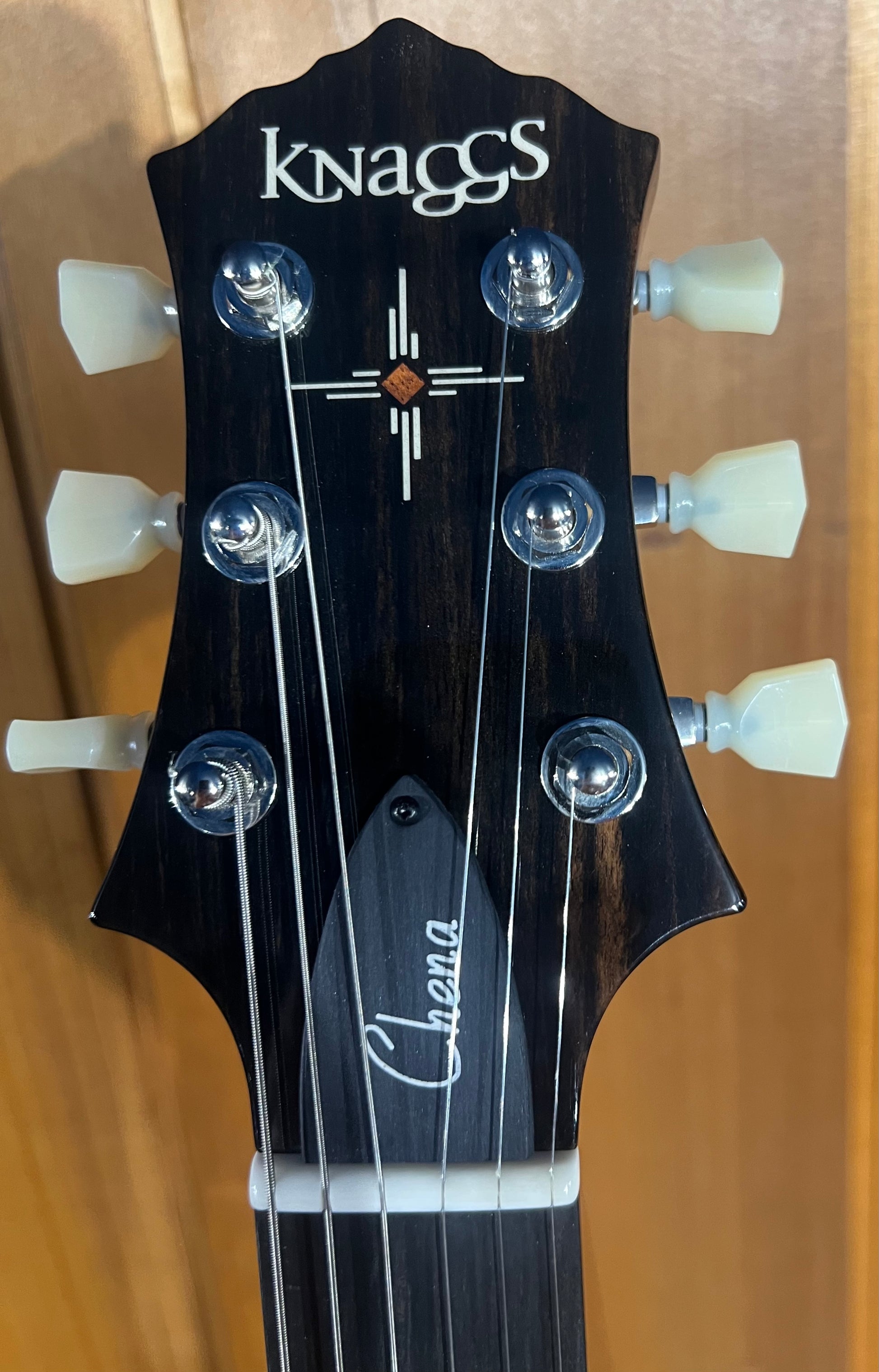 Knaggs Guitars - Chena, 454, Dark Cherry Burst