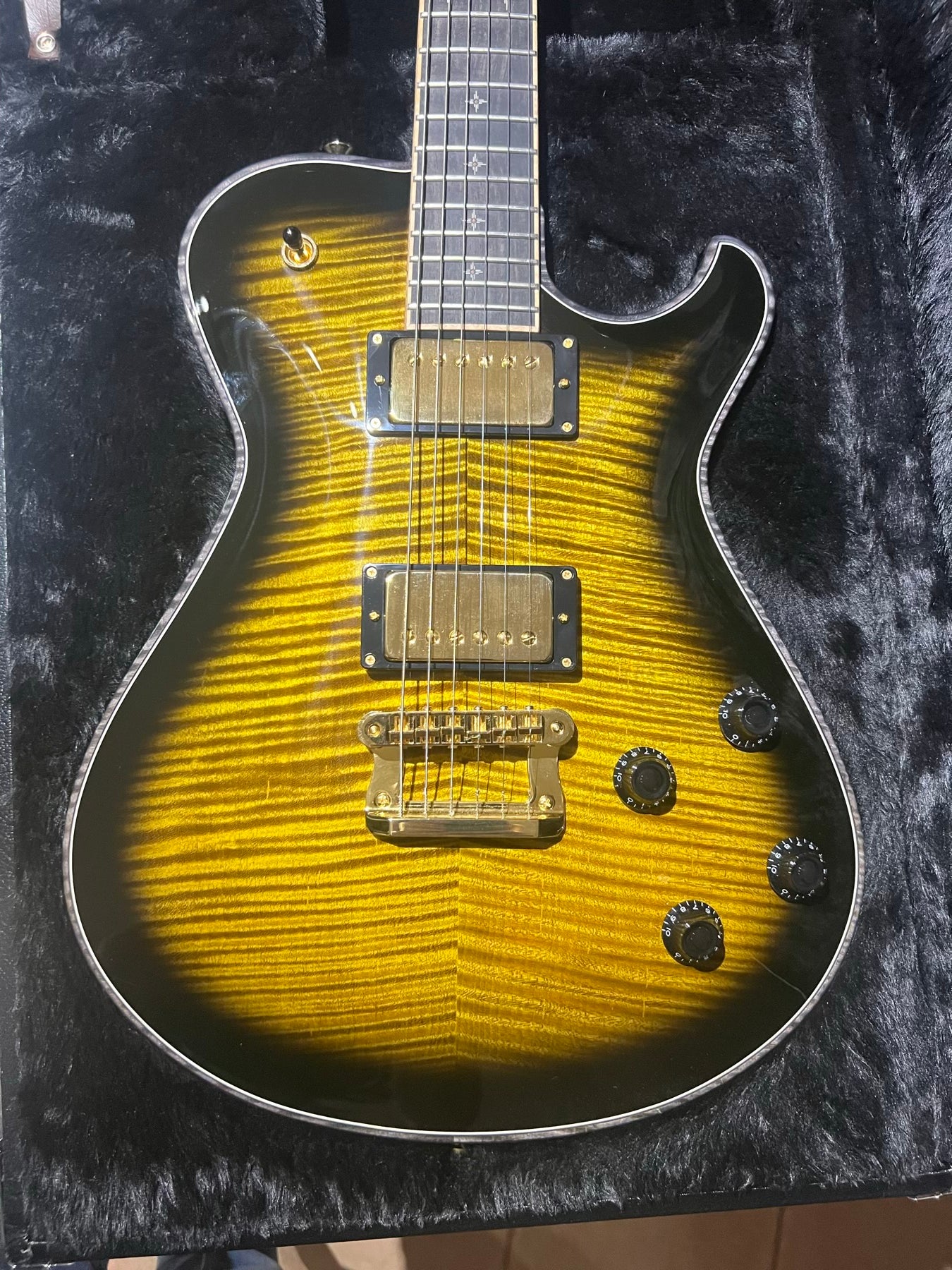 Knaggs Guitars - Kenai, # 2200, Sunflower Black Burst