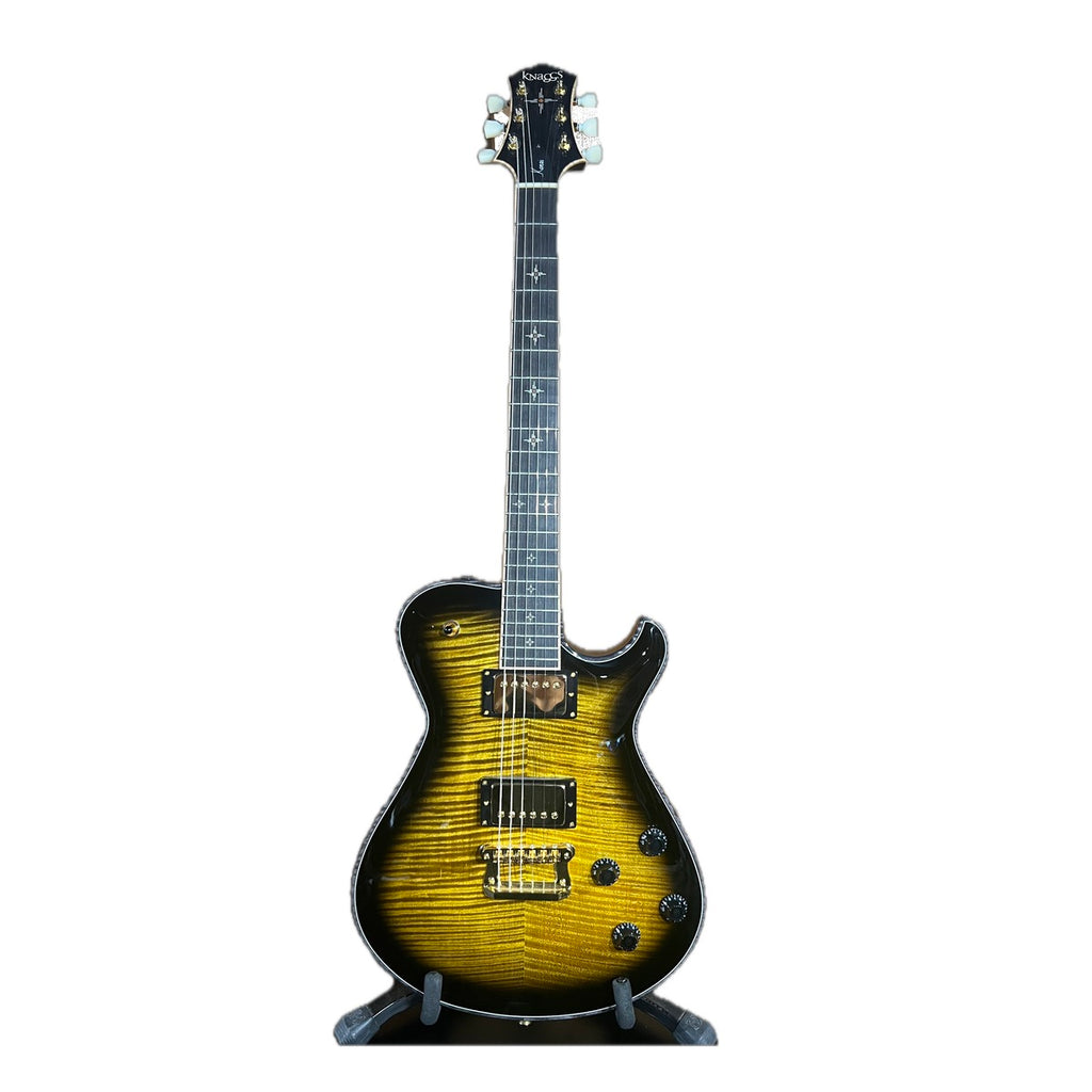 Knaggs Guitars USA  - Kenai, # 2200, Sunflower Black Burst