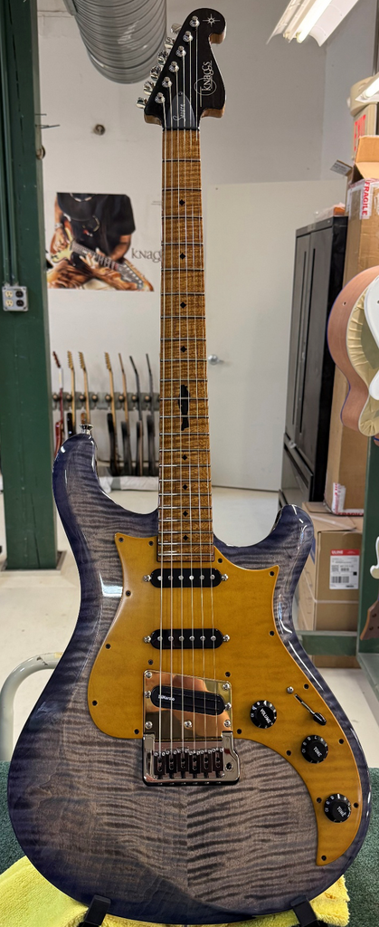 Knaggs Guitars USA - Severn - Larry Mitchell in Blueburst  #66