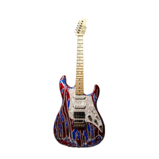 James Tyler USA LA Studio Classic – Vintage Psychedelic Vomit (Studio Elite Headstock)