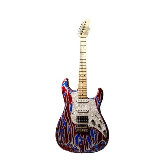 James Tyler USA LA Studio Classic – Vintage Psychedelic Vomit (Studio Elite Headstock)