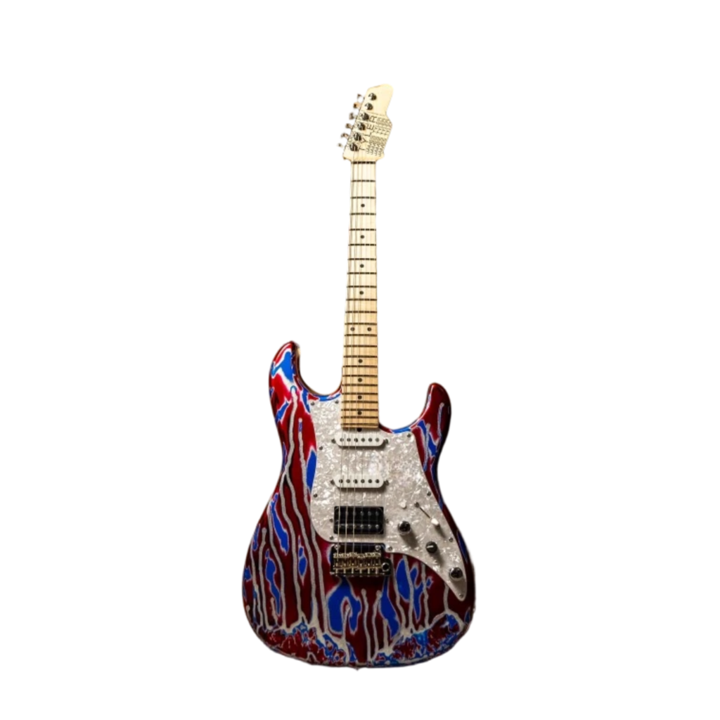 James Tyler USA LA Studio Classic – Vintage Psychedelic Vomit (Studio Elite Headstock)