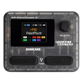 Sonicake Pocket Master - Mini Guitar Amp Model & Multi FX Pedal w BT - Trans Black