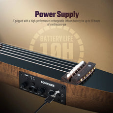 Sonicake Silent Acoustic Electric Guitar QGT-10