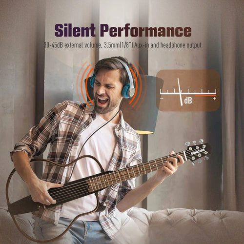 Sonicake Silent Acoustic Electric Guitar QGT-10