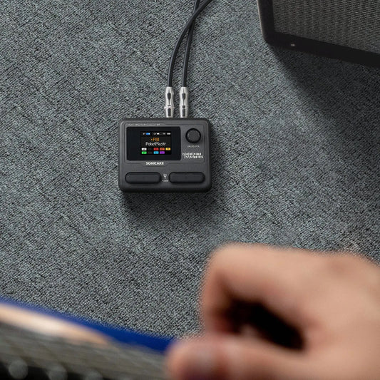 Sonicake Pocket Master - Mini Guitar Amp Model & Multi FX Pedal w BT - Gray
