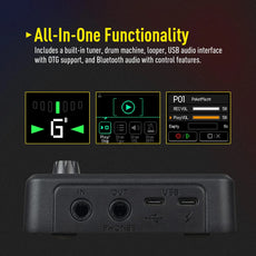 Sonicake Pocket Master - Mini Guitar Amp Model & Multi FX Pedal w BT - Black