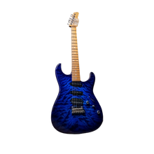 Load image into Gallery viewer, James Tyler USA Studio Elite HD in Blue-Purple Burst with a quilted maple top and a roasted maple neck