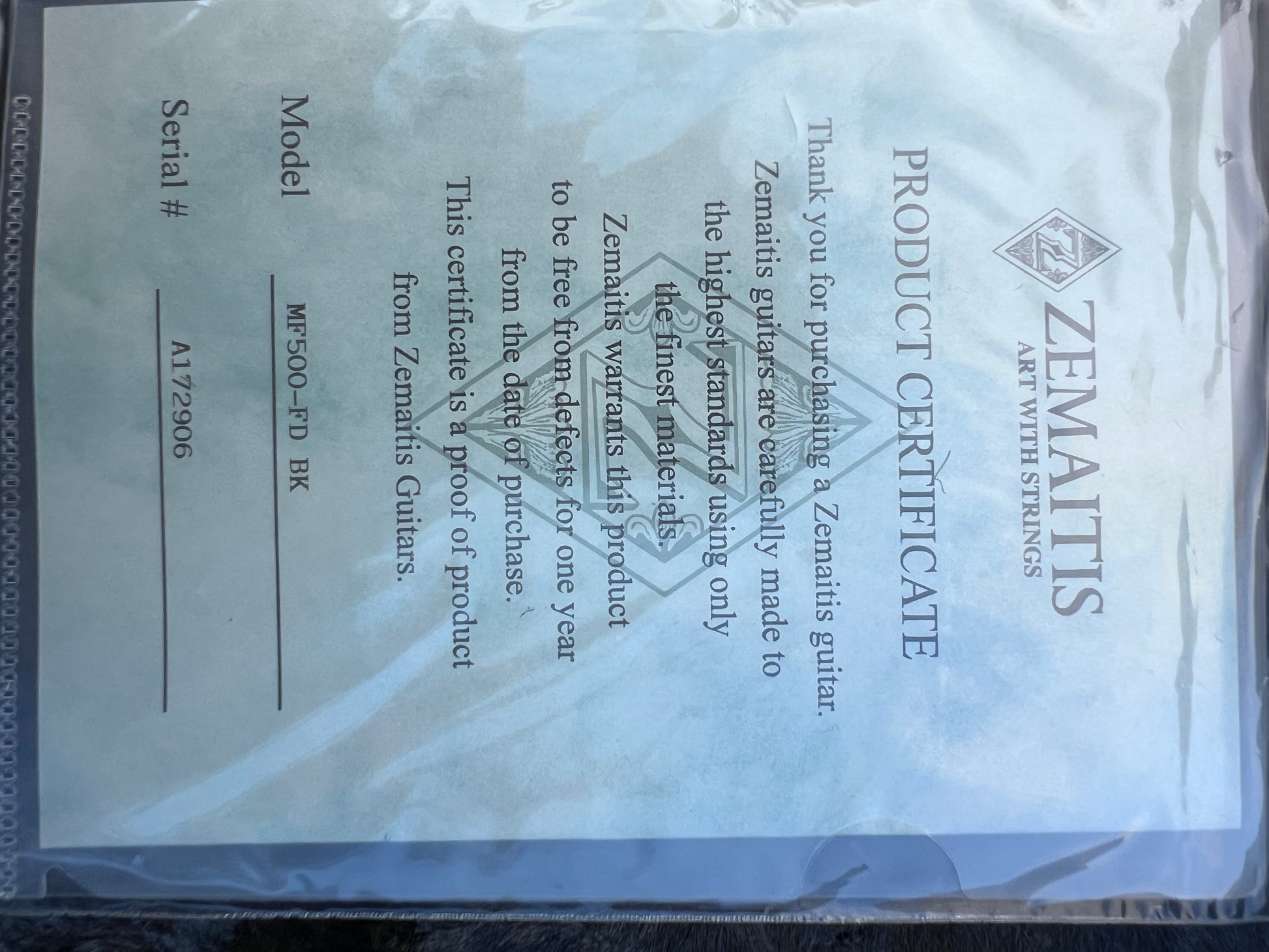Zemaitis MF500 Fire Dragon (Second Hand)
