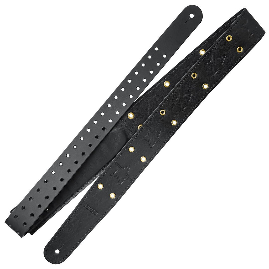 Richter Straps - Mike Dirnt Signature Black / Gold Bass Strap