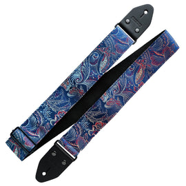 Richter Straps - Brocade Blue Guitar Strap