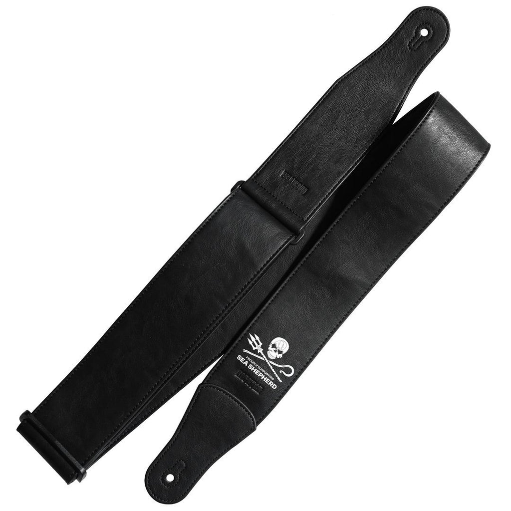 Richter Straps - Sea Shepherd Black Guitar Strap Vegan
