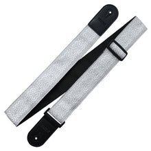 Load image into Gallery viewer, Richter Straps - Retro White / Grey Guitar Strap Vegan