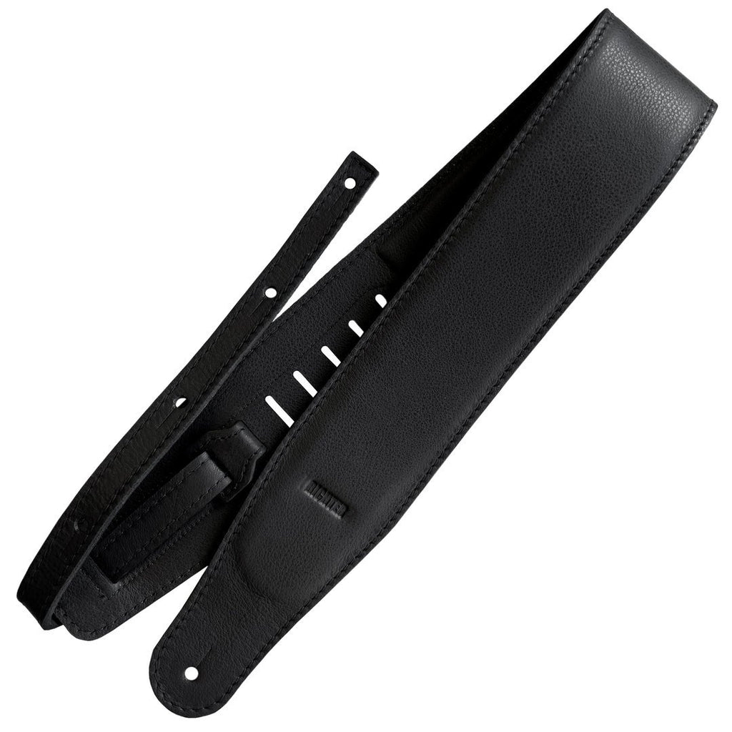 Richter Straps - Raw III Pad Nappa Black Guitar Strap