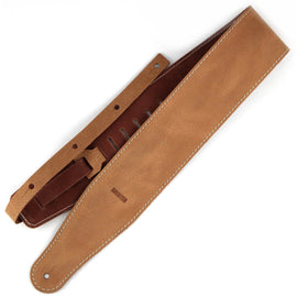 Richter Straps - Raw III Contour Waxy Suede Natural Guitar Strap