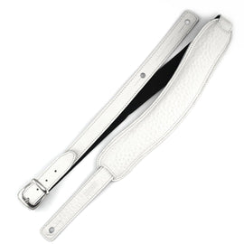 Richter Straps - Slim Deluxe Beluga White Guitar Strap